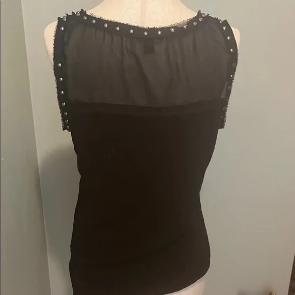 Rock & Republic Black Beaded Tank Top - Picture 5 of 6